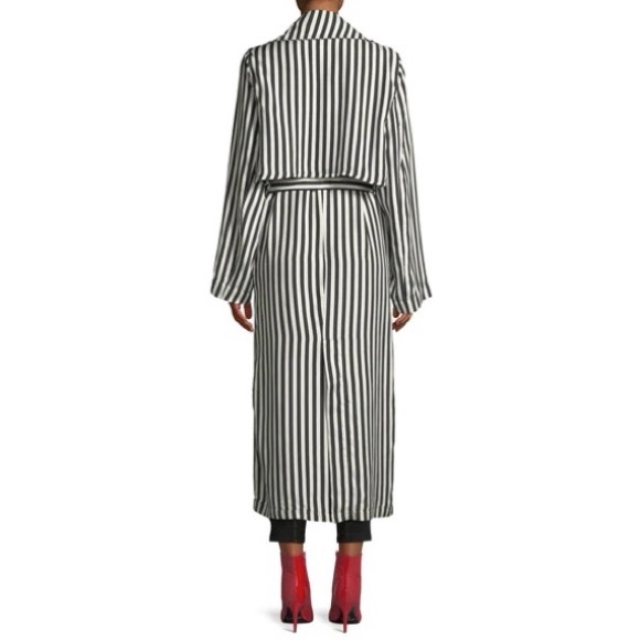 NWOT RtA Karina Striped Silk Trench - Picture 11 of 11